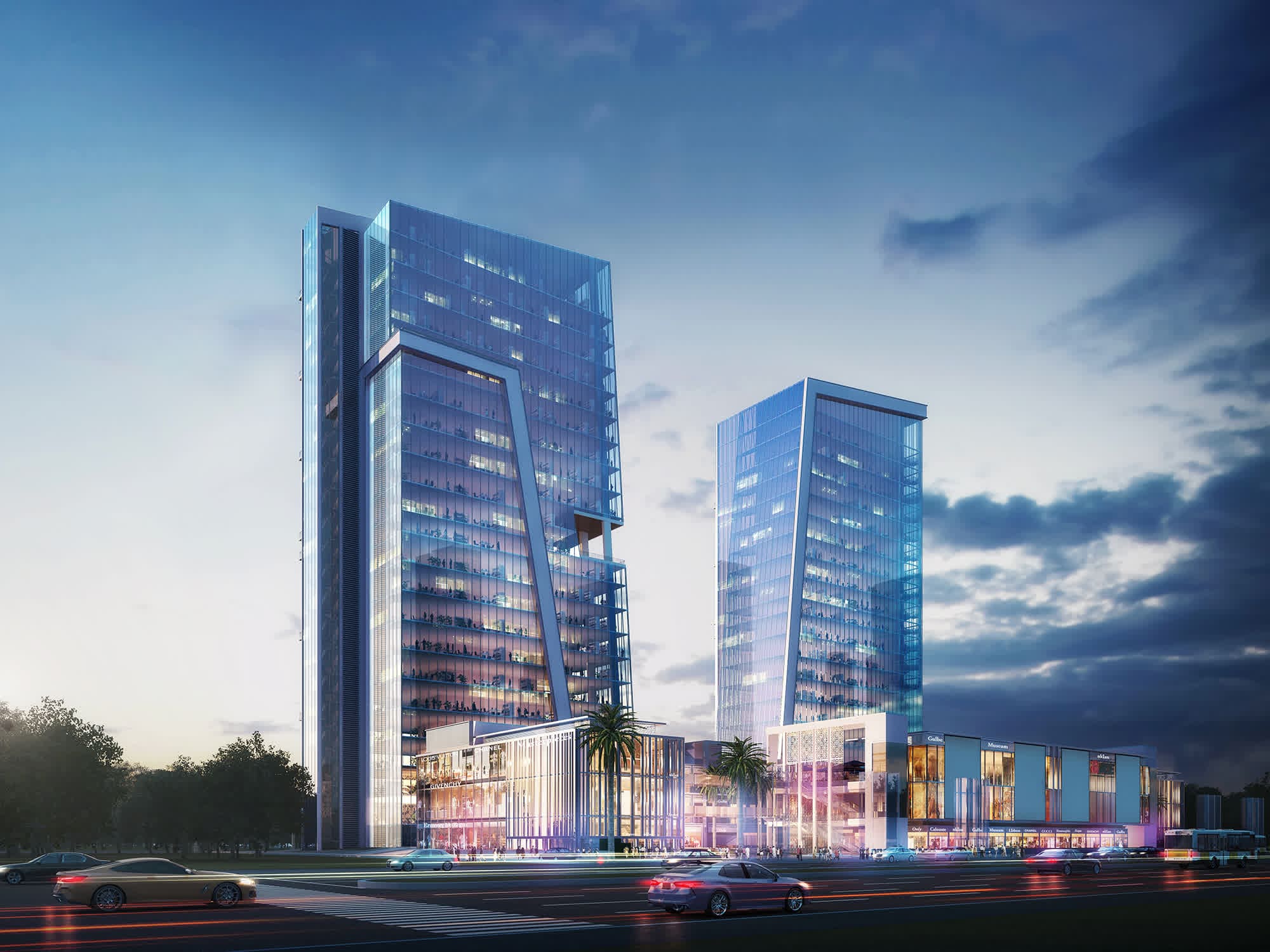 ACE 153 commercial towers with premium retail spaces in Sector 153, Noida