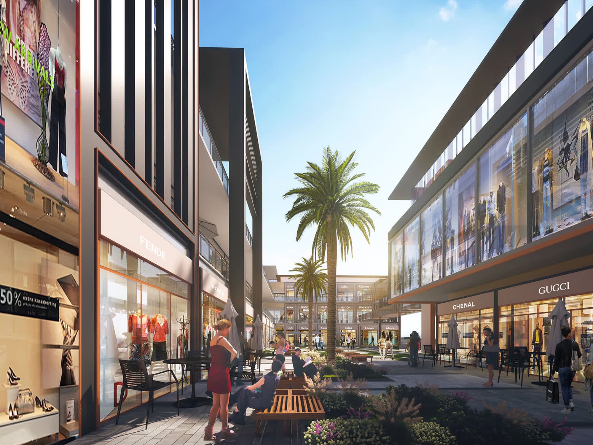 ACE 153 luxury retail boulevard with premium shopping outlets