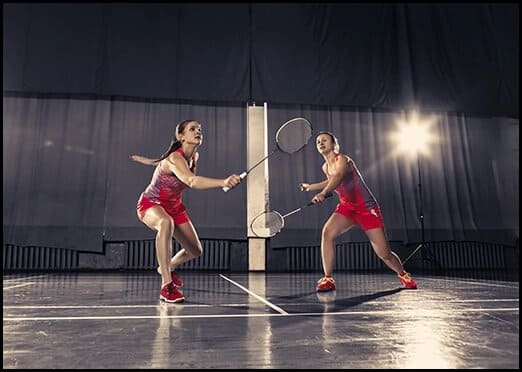 Indoor badminton court with modern sports facilities at Godrej Jardinia