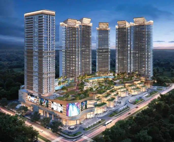 Luxury residential apartment towers in Noida