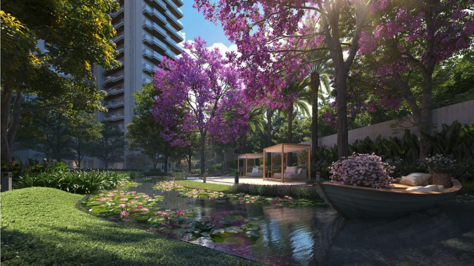 Grand entrance facade of VVIP Addresses Greater Noida West